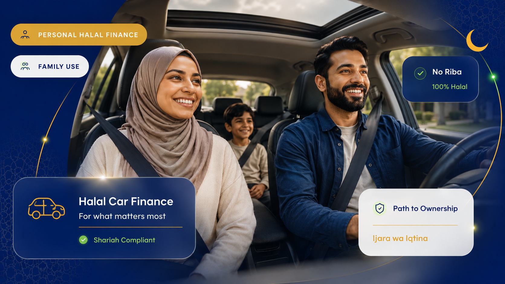Personal halal car finance for everyday driving and family life